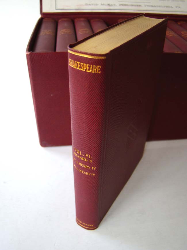 The Complete Works of William Shakespeare in 13 volumes published by David McKay of Philadelphia circa 1900. — image 2